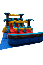 15FT TROPIC SHOCK DOUBLE LANE WATERSLIDE